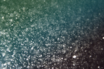 Close up of water particles