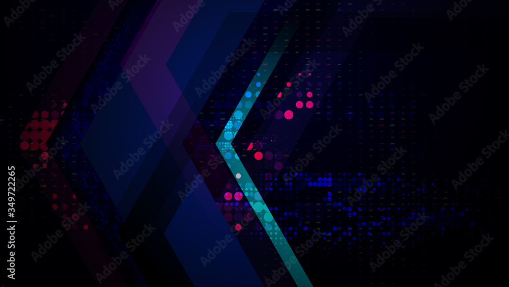 Poster server datacenter. concept of big data storage network and cloud computing technology