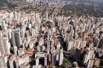 diferentes padrões de ocupação; Paulista; Ibirapuera e Faria Lima e Itaim; Avenida 9 de Julho