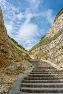 Valleuse de Vasterival &agrave; Sainte-Marguerite-sur-Mer, Normandie, France