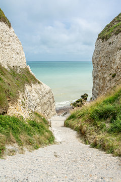 Valleuse de Vasterival &agrave; Sainte-Marguerite-sur-Mer, Normandie, France