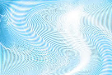 Plakat Abstract blue white halftone pattern. Soft light spots