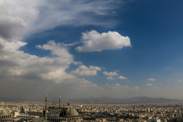 clouds over the city