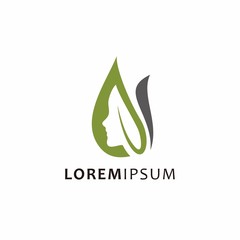 This image could be a beauty salon logo or natural spa or other woman activity symbol.