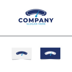 Ticket Speedometer Logo Design Template