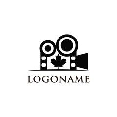 Obraz premium Maple film maker / vlog logo design inspiration