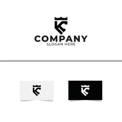 Letter K and C Logo Design Template