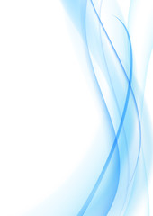 青い曲線の背景　縦位置