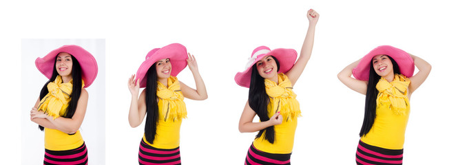 Girl preparing for summer vacation