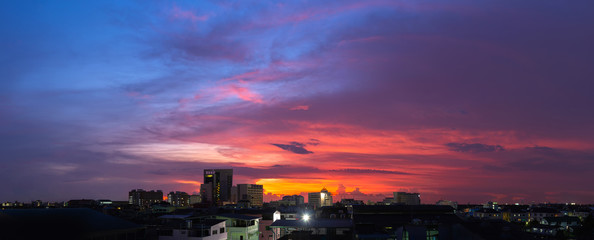 empty beautiful sky panoramic view