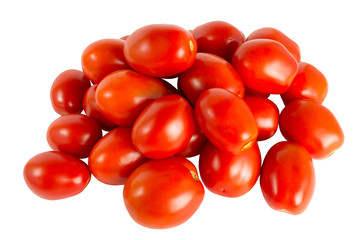 Set of a red tomatoes isolated on white background