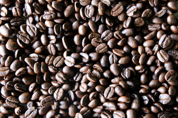 roasted coffee beans background