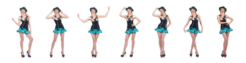 Woman in fashion clothing concept