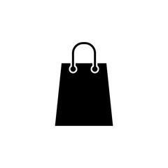 Paper Bag Icon, Shopping Icon, Vector in Glyph Style