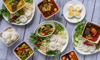 Thai Chinese Food. Khnom Jeen 
