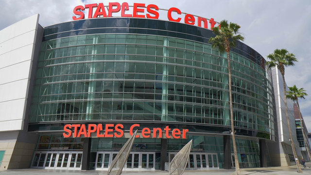 Staples Center Arena at Los Angeles Downtown - LOS ANGELES, USA - MARCH 18, 2019
