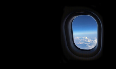 skyscape from airplane window