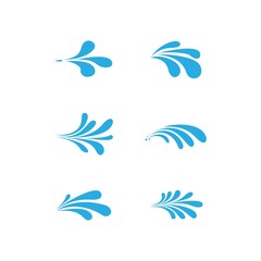 Water splash icon vector design template