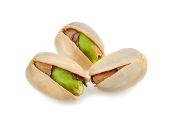 Pistachio on a white back ground