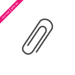 Paperclip Icon, Vector for Web