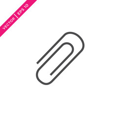Paperclip Icon, Vector for Web
