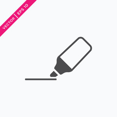 Highlight Icon, Vector in Glyph Style