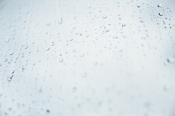 Raindrops on window glass, Condensation on the window
