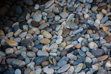 Round stones for building and decorating