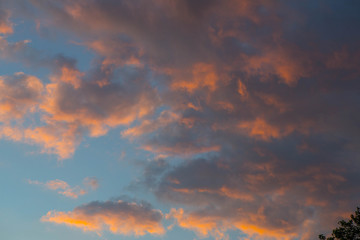 Fototapeta premium Fire in clouds