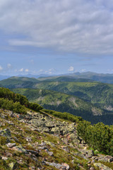 mountain landscape in the summer