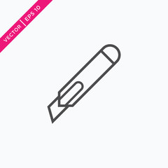 Cutter Icon, Vector in Glyph Style