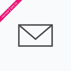 Envelope Icon, Email Icon, Vector for Web, Outline Style