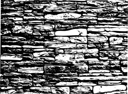 gray brick wall vector illustration