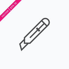 Cutter Icon, Vector in Glyph Style