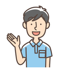 ポロシャツ　男性　介護職など