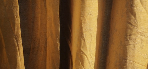 Curtain surface in the bedroom