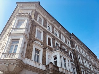 facade of the old building