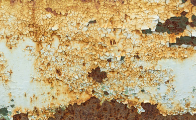 Texture of rusty metal. Close up.