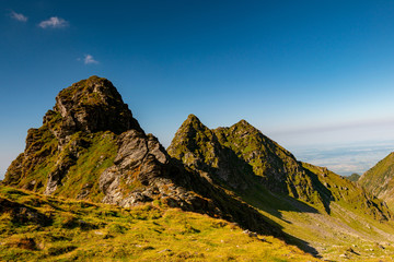 the rocky area on the arid mountain