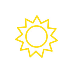 Sun Icon Vector Design Template