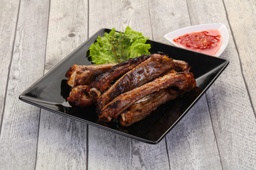Roasted pork ribs