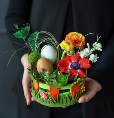 nice bouquet in the hands