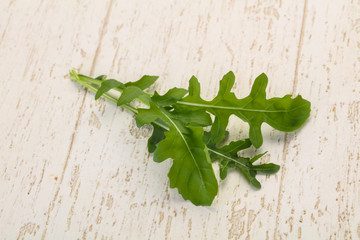 Green fresh Rocket leaves