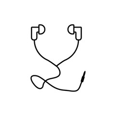 Earphone Icon Design Vector Template