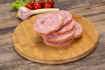 Natural ham made from pork