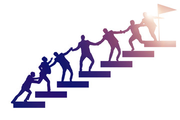 Concept of mentoship and support in business