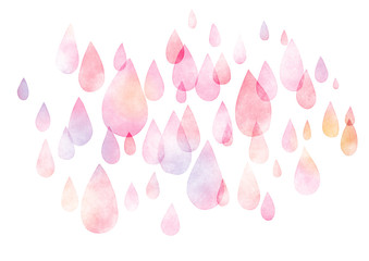 雨　水彩　テクスチャ　背景