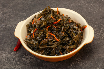 Seaweed cabbage with carrot and sesame