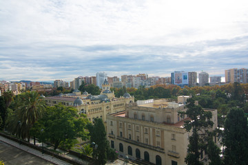 panorama della città di Malaga
