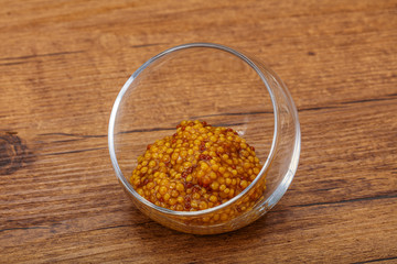 Dijon mustard sauce with seeds